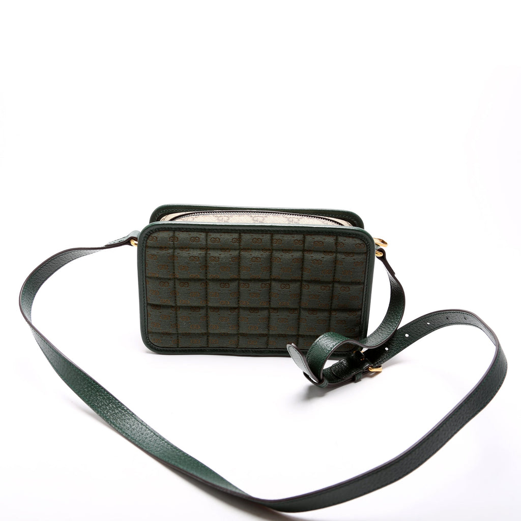 751914 GG Supreme Canvas Mini Shoulder Bag Green