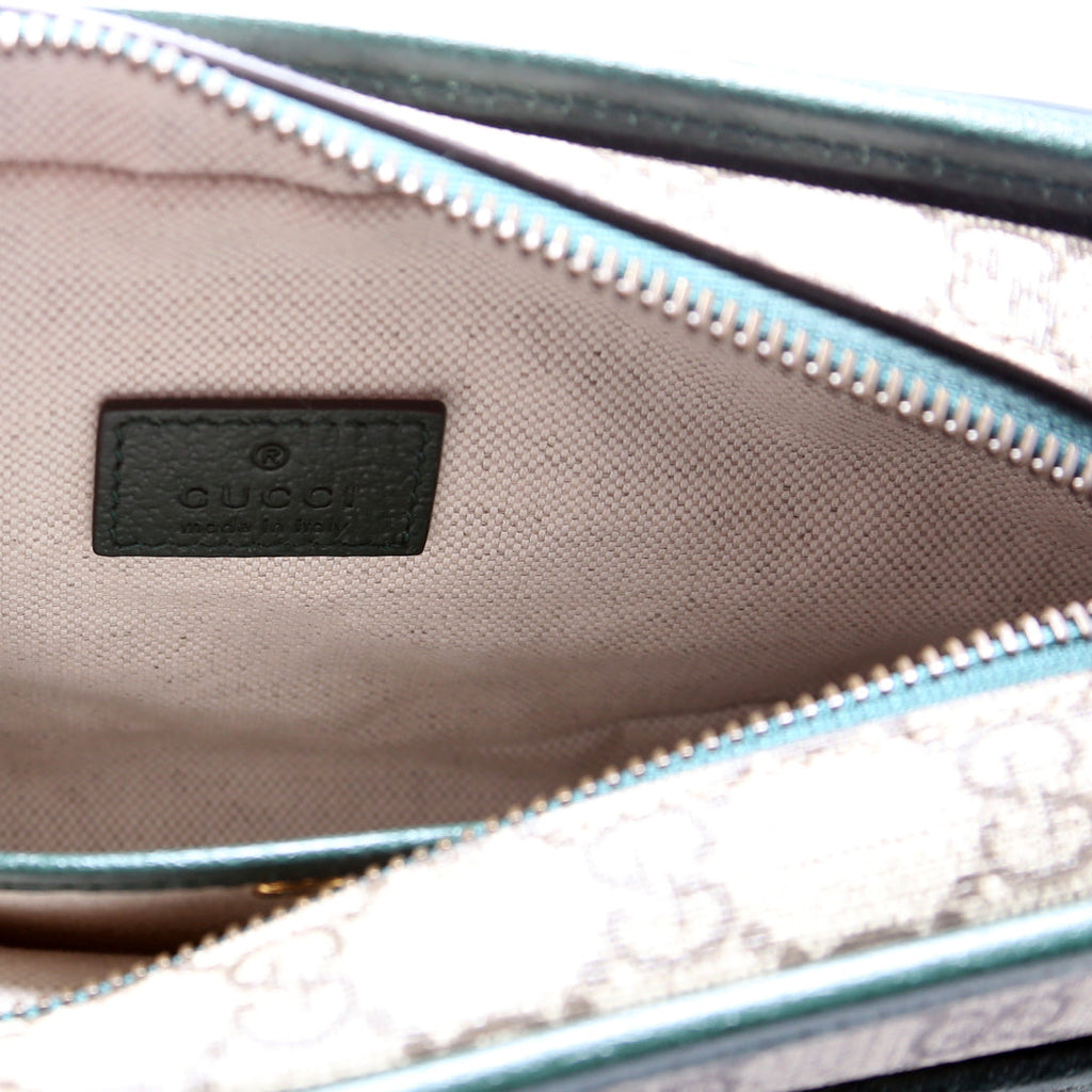 751914 GG Supreme Canvas Mini Shoulder Bag Green