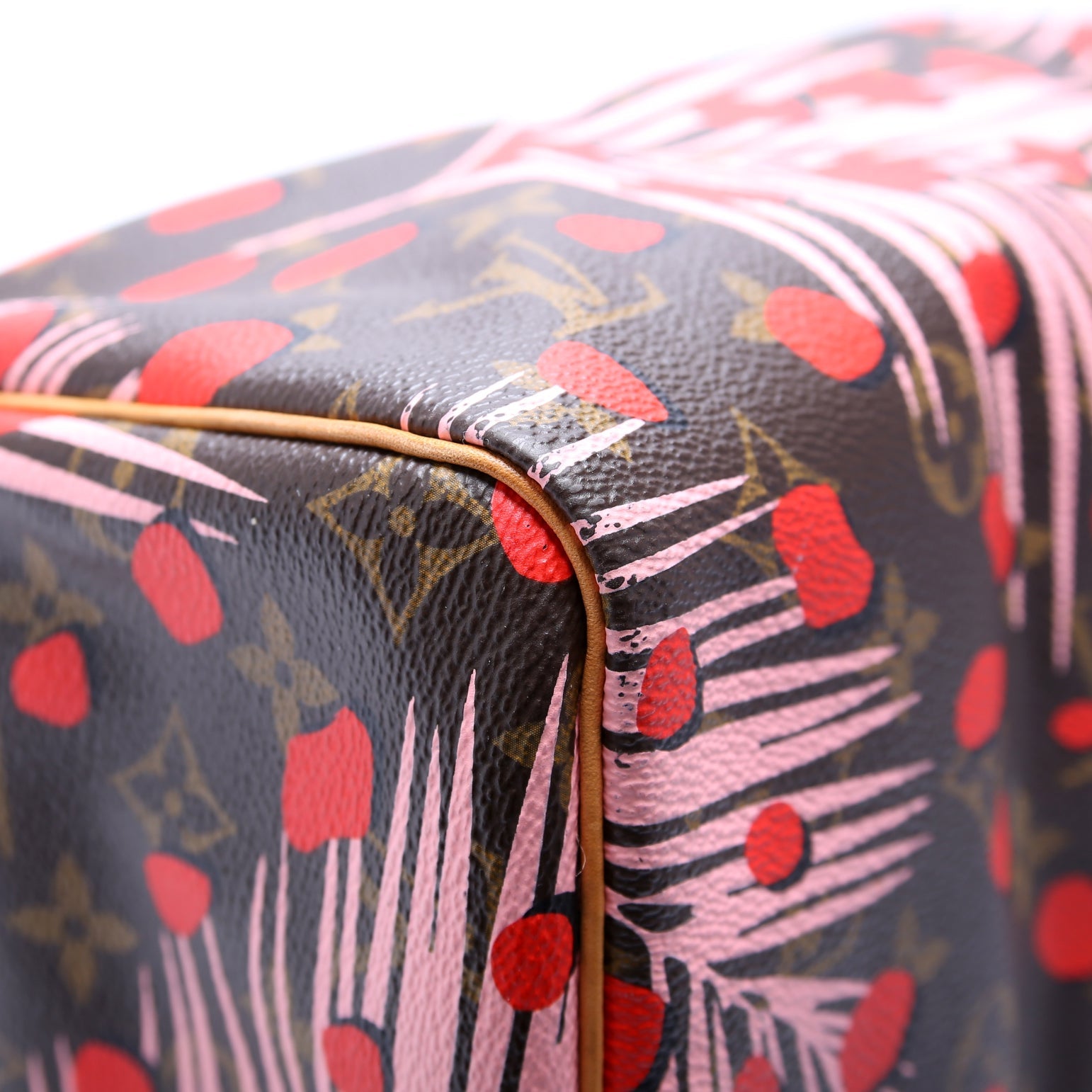 Speedy 30 Jungle Dots Monogram Pink