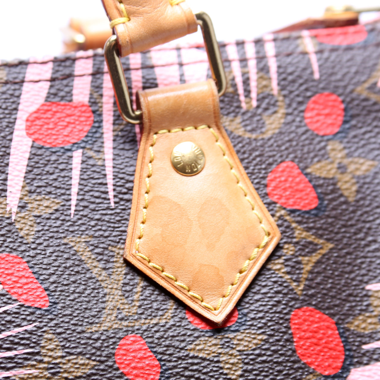 Speedy 30 Jungle Dots Monogram Pink