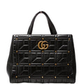 443505 Marmont Studded Top Handle Black