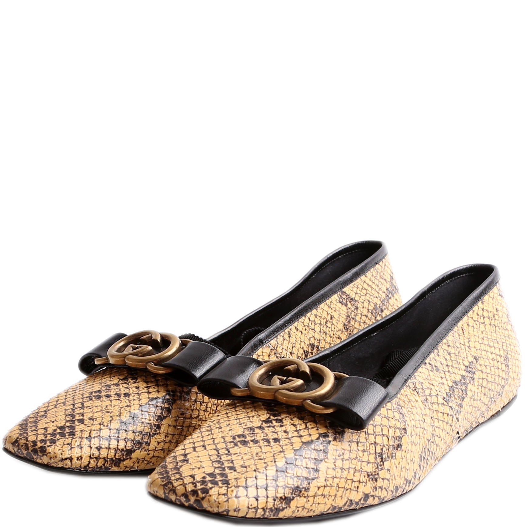 GG Python Wrap Ballet Flats Size 38.5