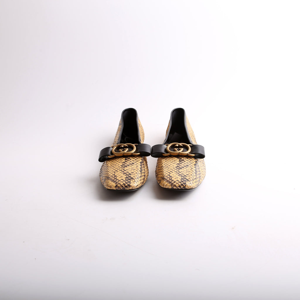 GG Python Wrap Ballet Flats Size 38.5