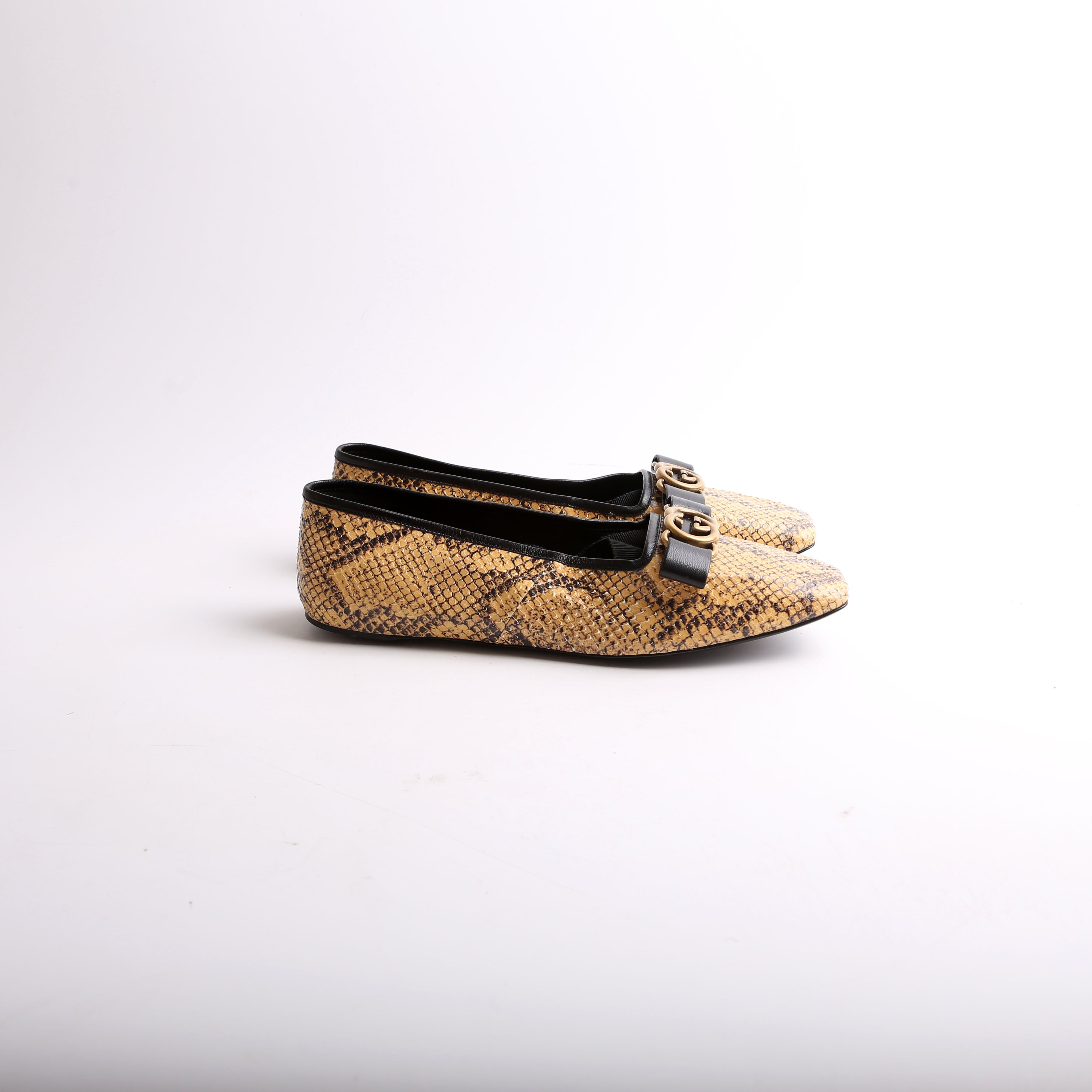 GG Python Wrap Ballet Flats Size 38.5