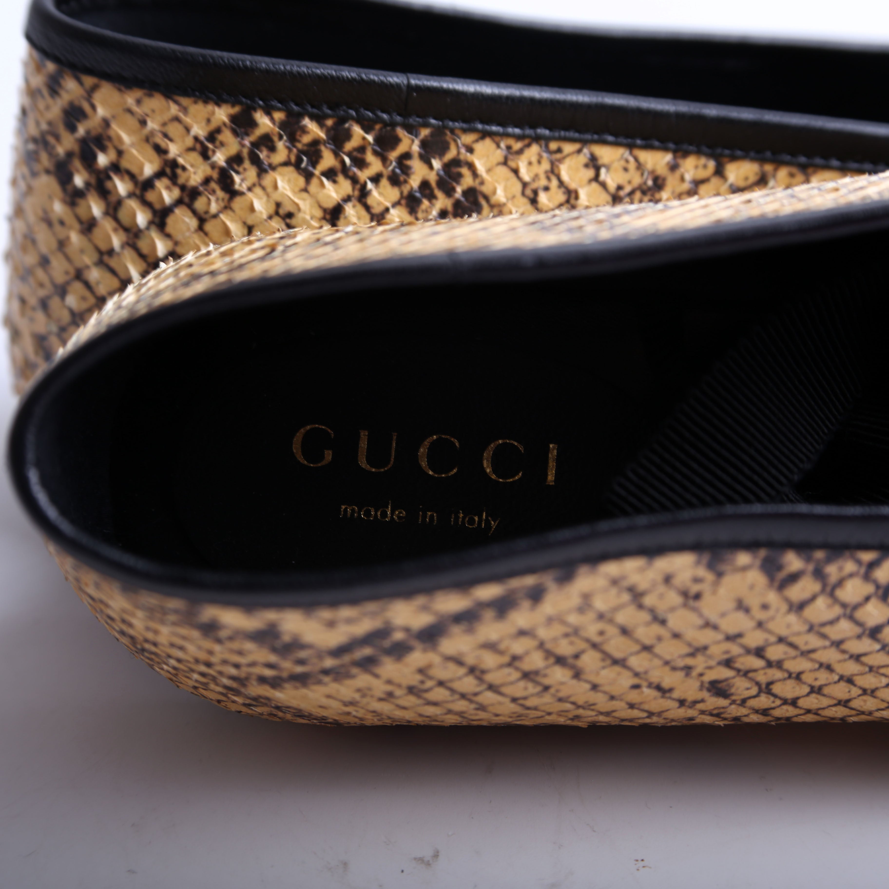 GG Python Wrap Ballet Flats Size 38.5