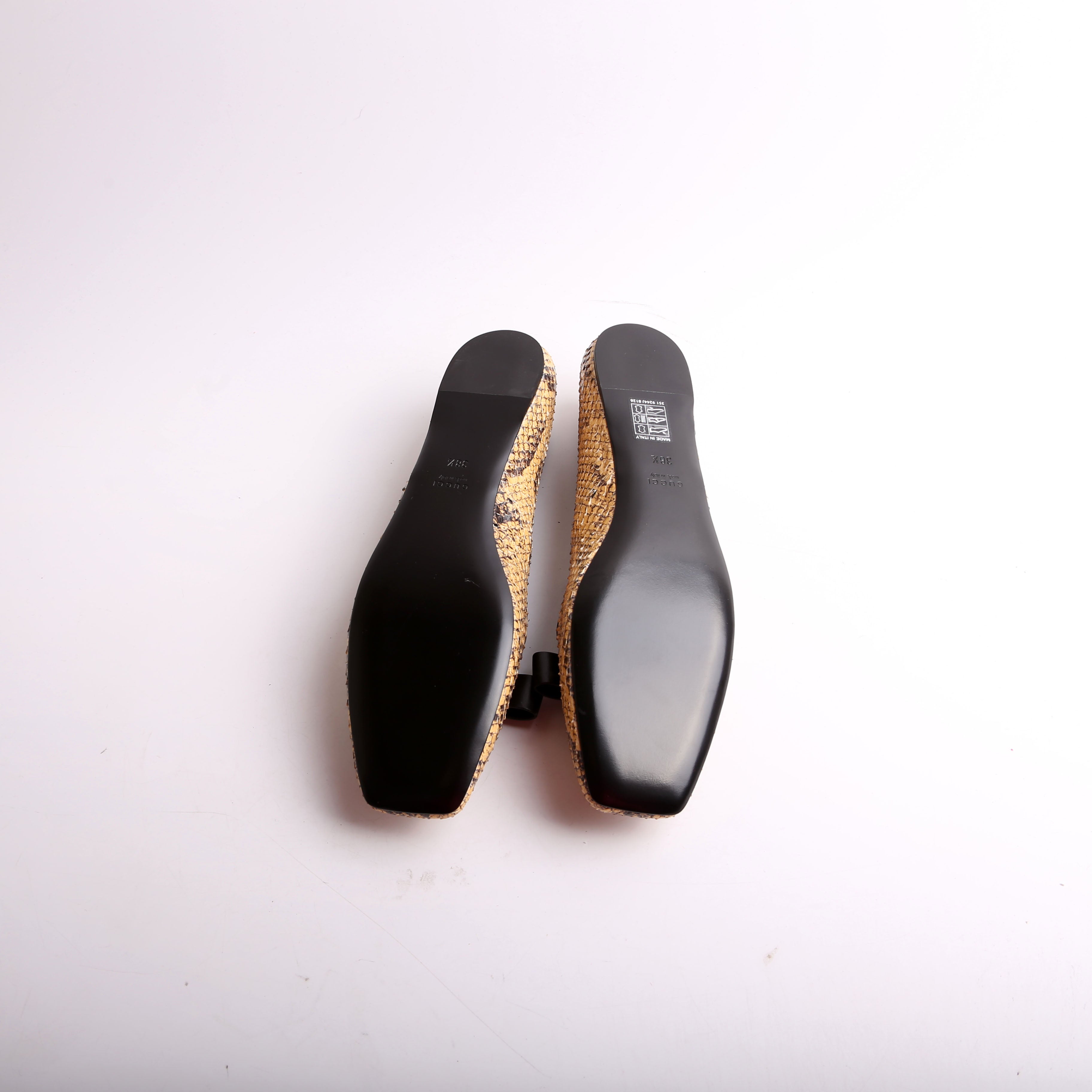 GG Python Wrap Ballet Flats Size 38.5