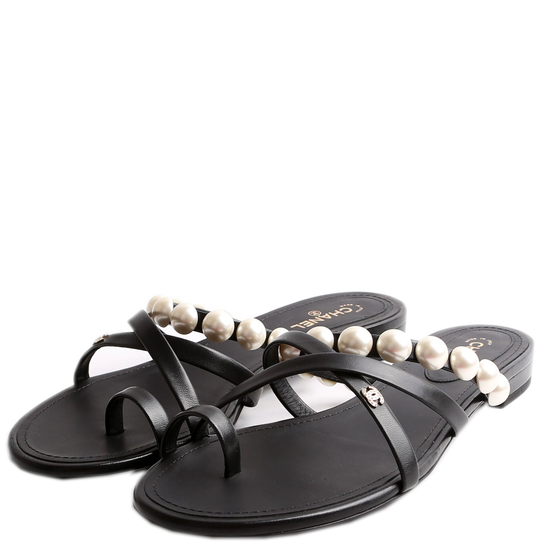 CC Pearl Flat Sandals Size 39.5