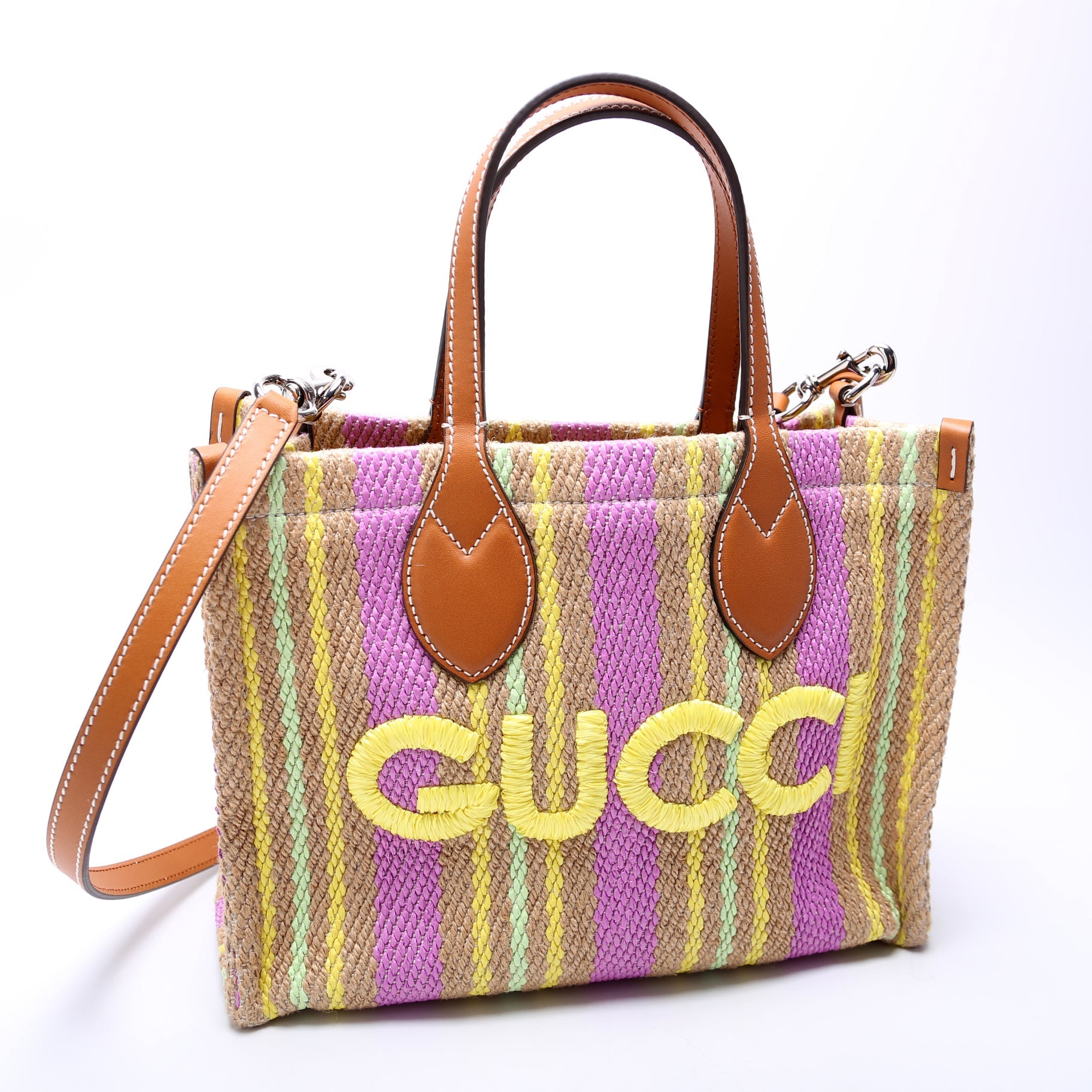 779670 Jute Tote Small Multicolor/Brown