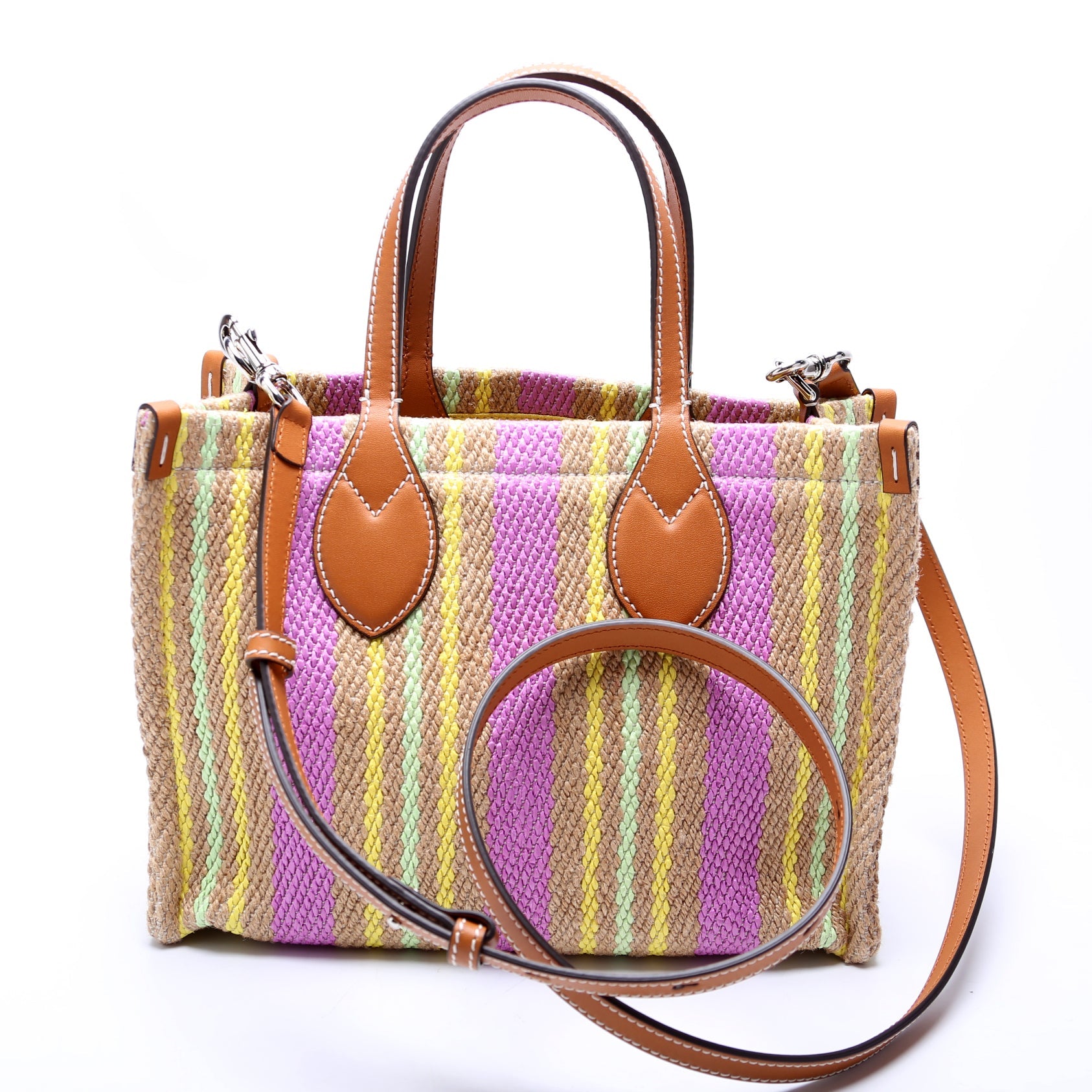 779670 Jute Tote Small Multicolor/Brown