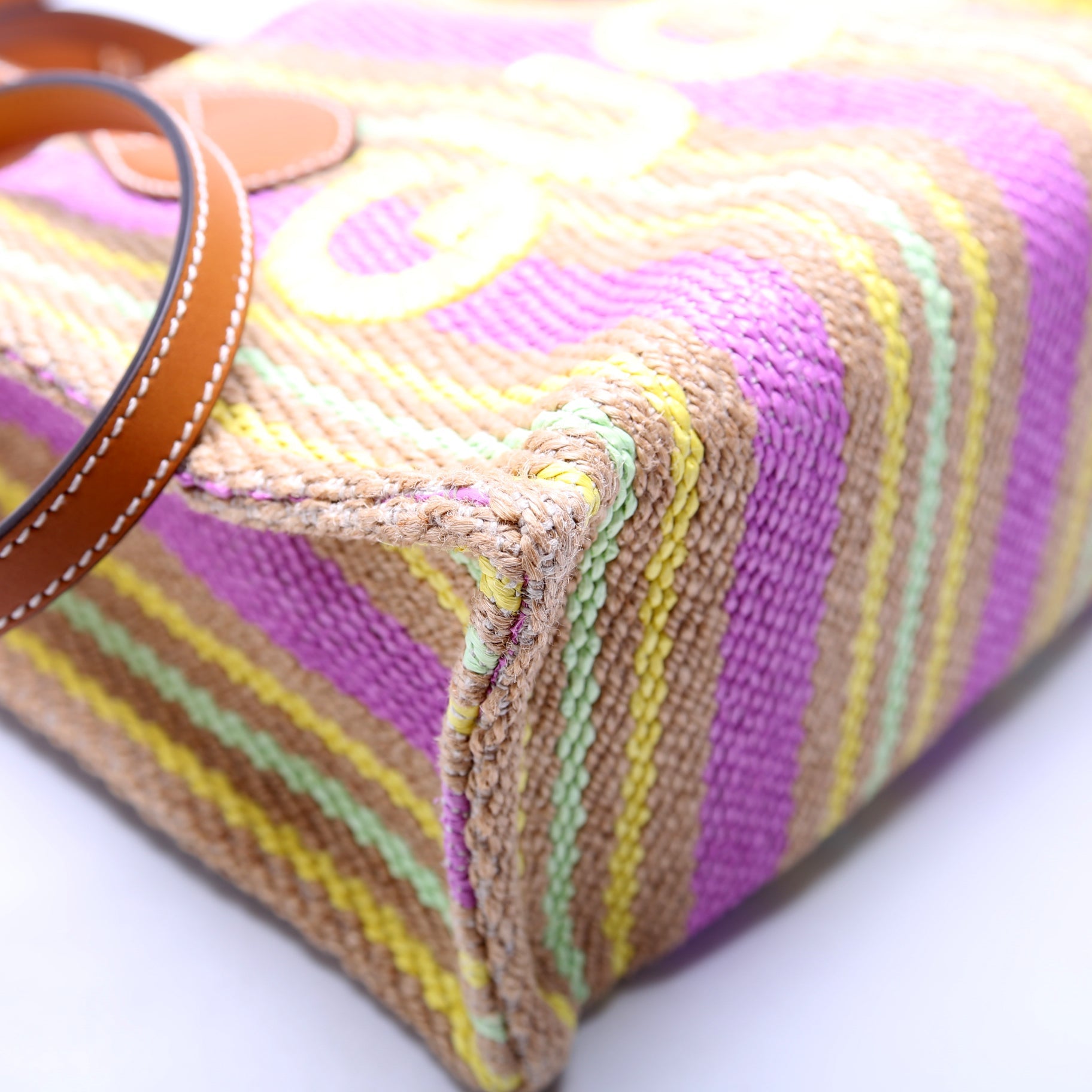 779670 Jute Tote Small Multicolor/Brown