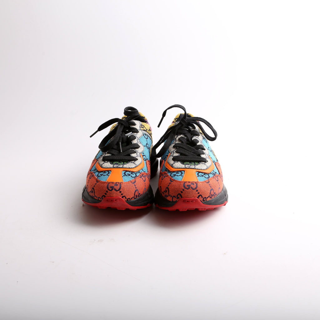 Rhyton Mixed GG Sneakers Size 36