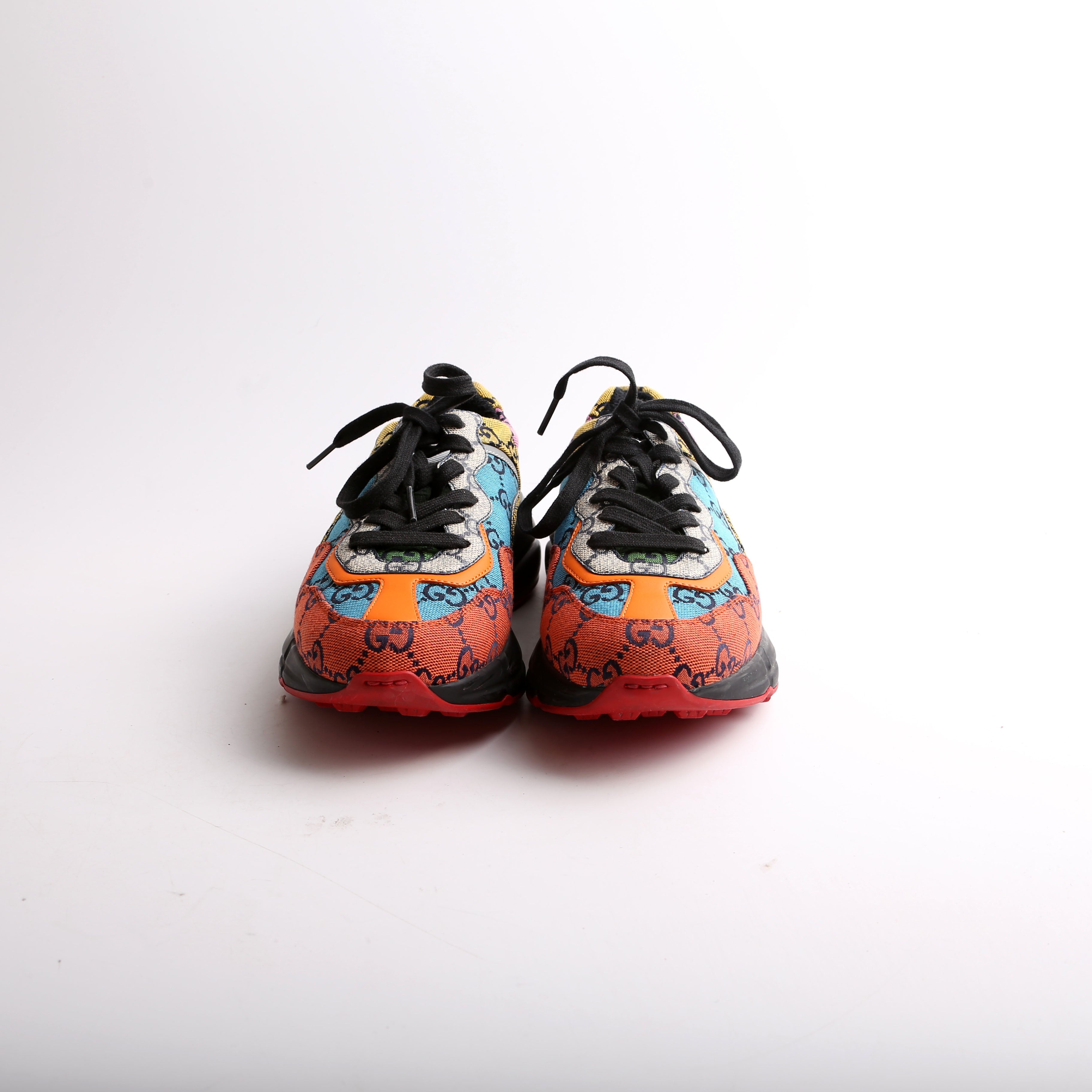 Rhyton Mixed GG Sneakers Size 36