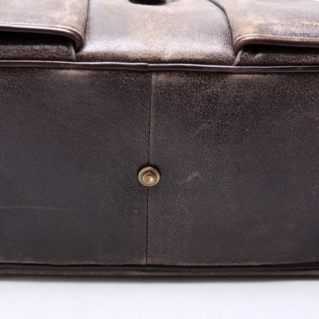 Double Saddle Bowler Aged Leather