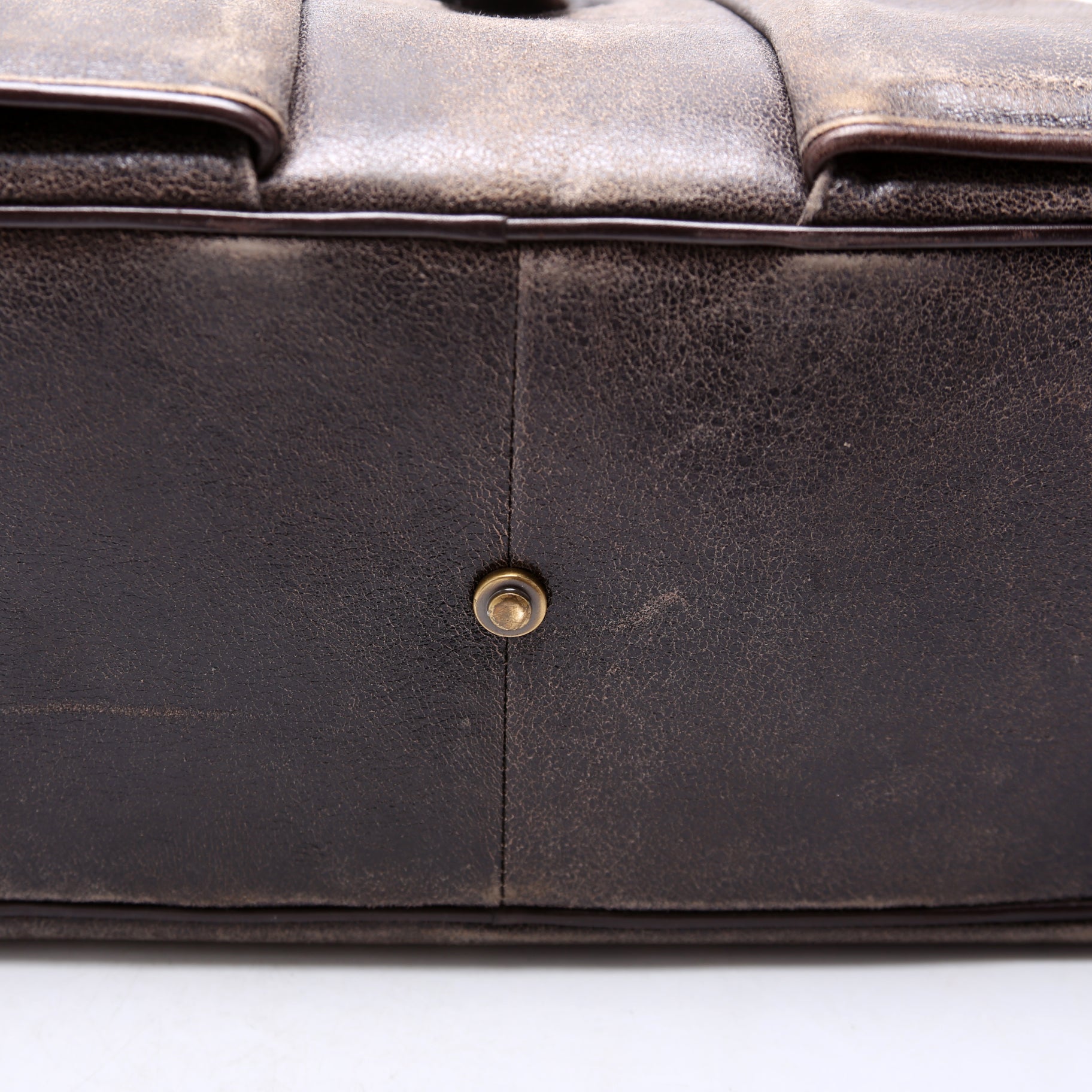 Double Saddle Bowler Aged Leather