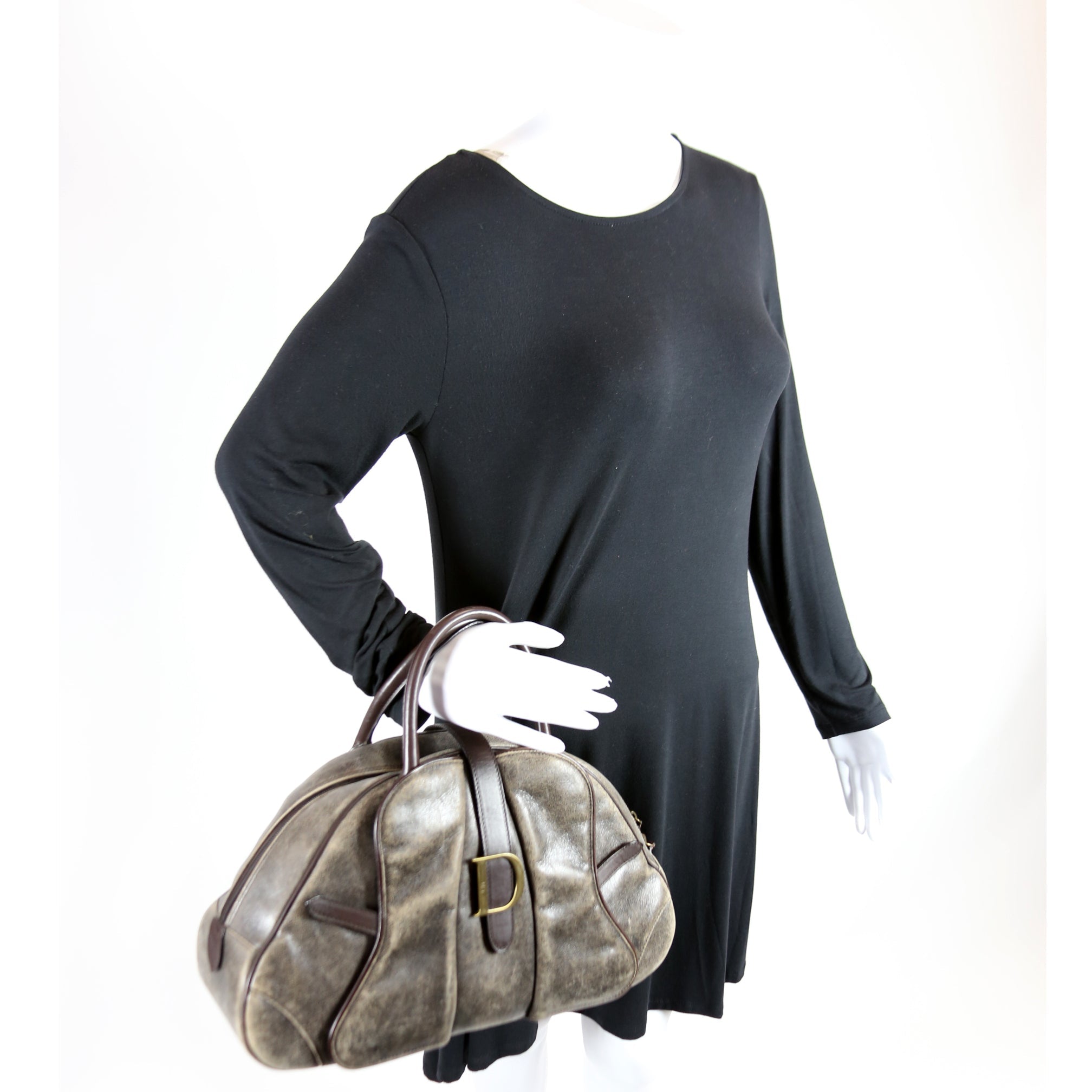 Double Saddle Bowler Aged Leather
