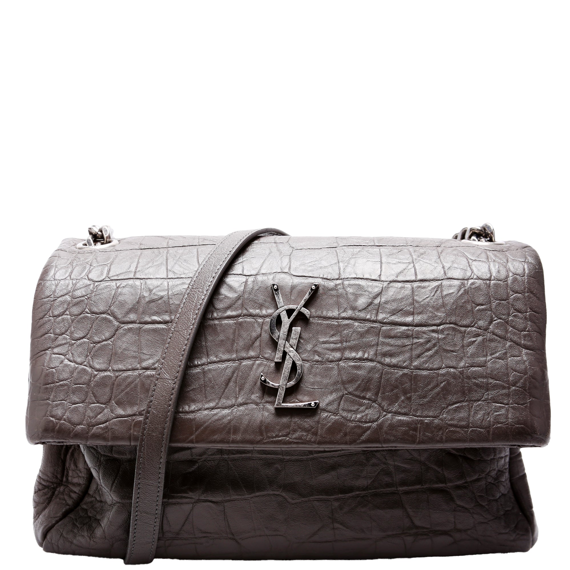 West Hollywood Medium Crocodile Embossed 620663 Brown