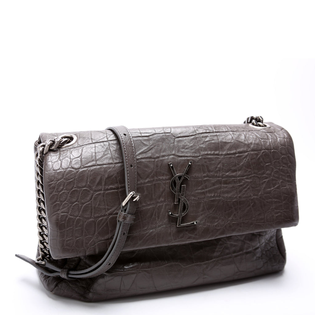 West Hollywood Medium Crocodile Embossed 620663 Brown
