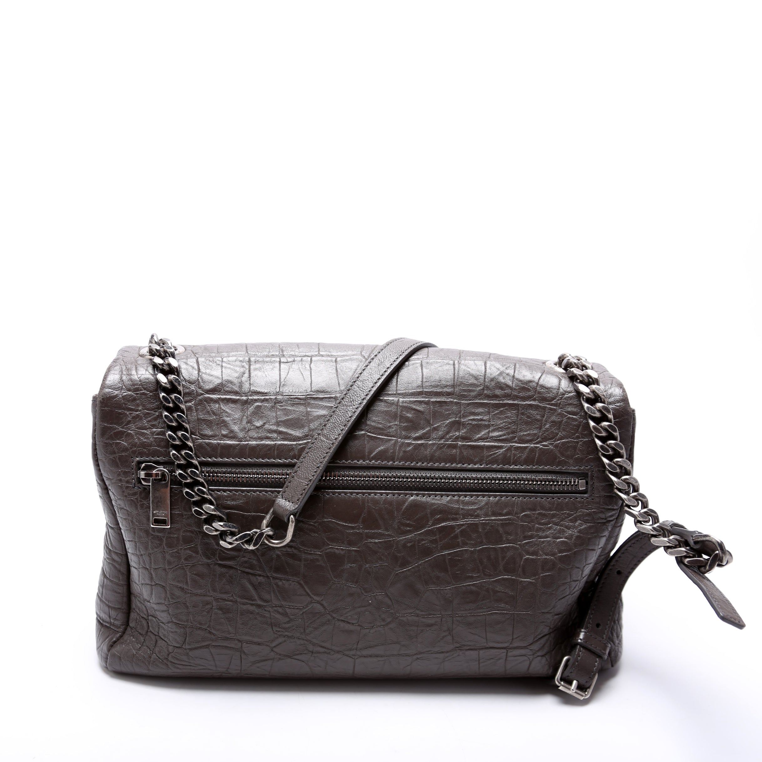 West Hollywood Medium Crocodile Embossed 620663 Brown