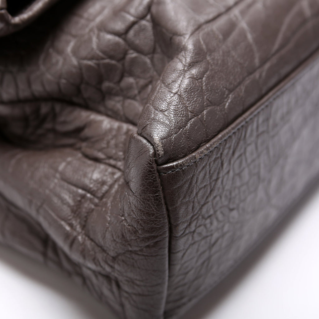 West Hollywood Medium Crocodile Embossed 620663 Brown