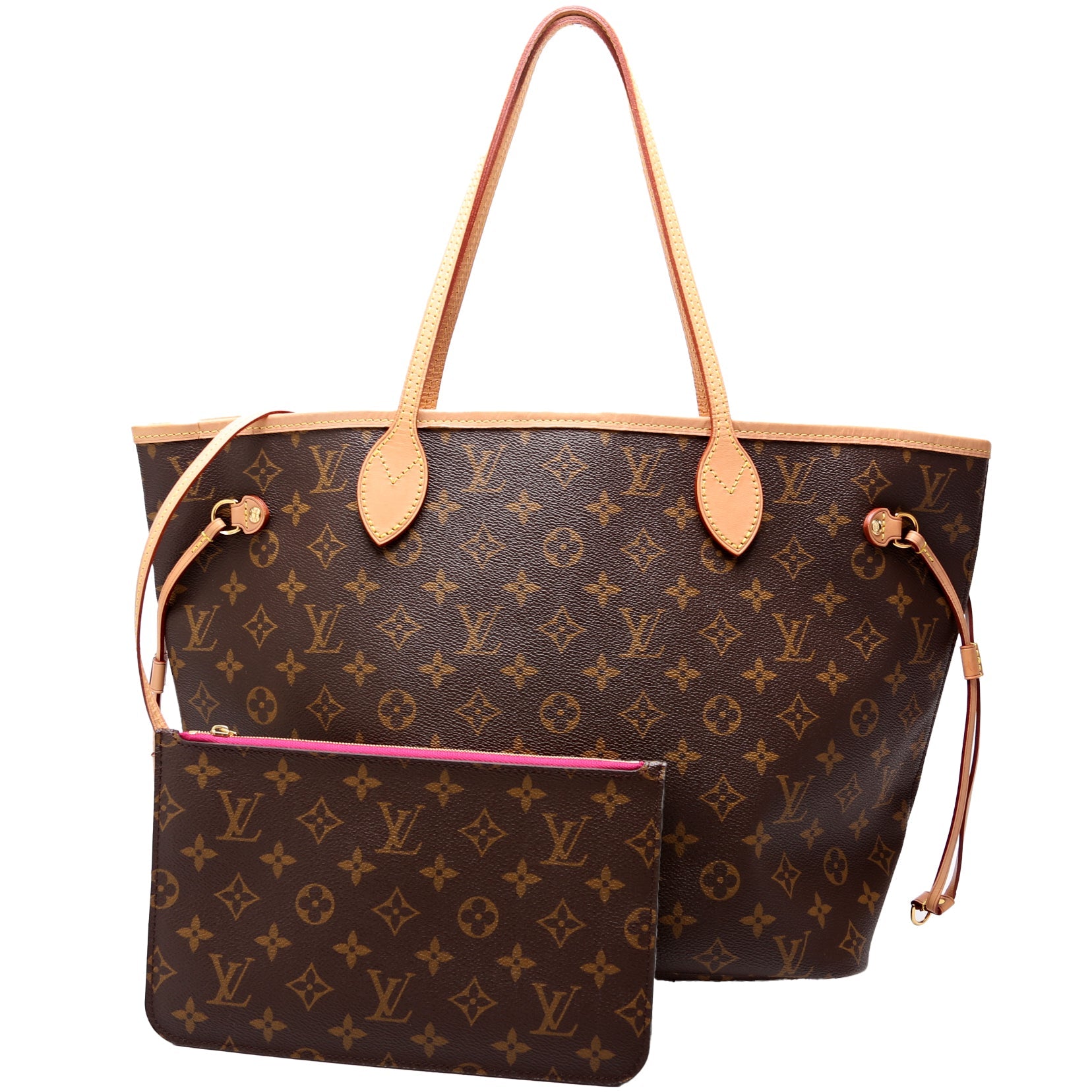 Neverfull W/Wallet MM Monogram Pink