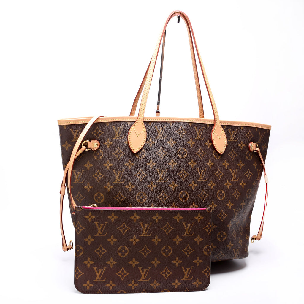 Neverfull W/Wallet MM Monogram Pink