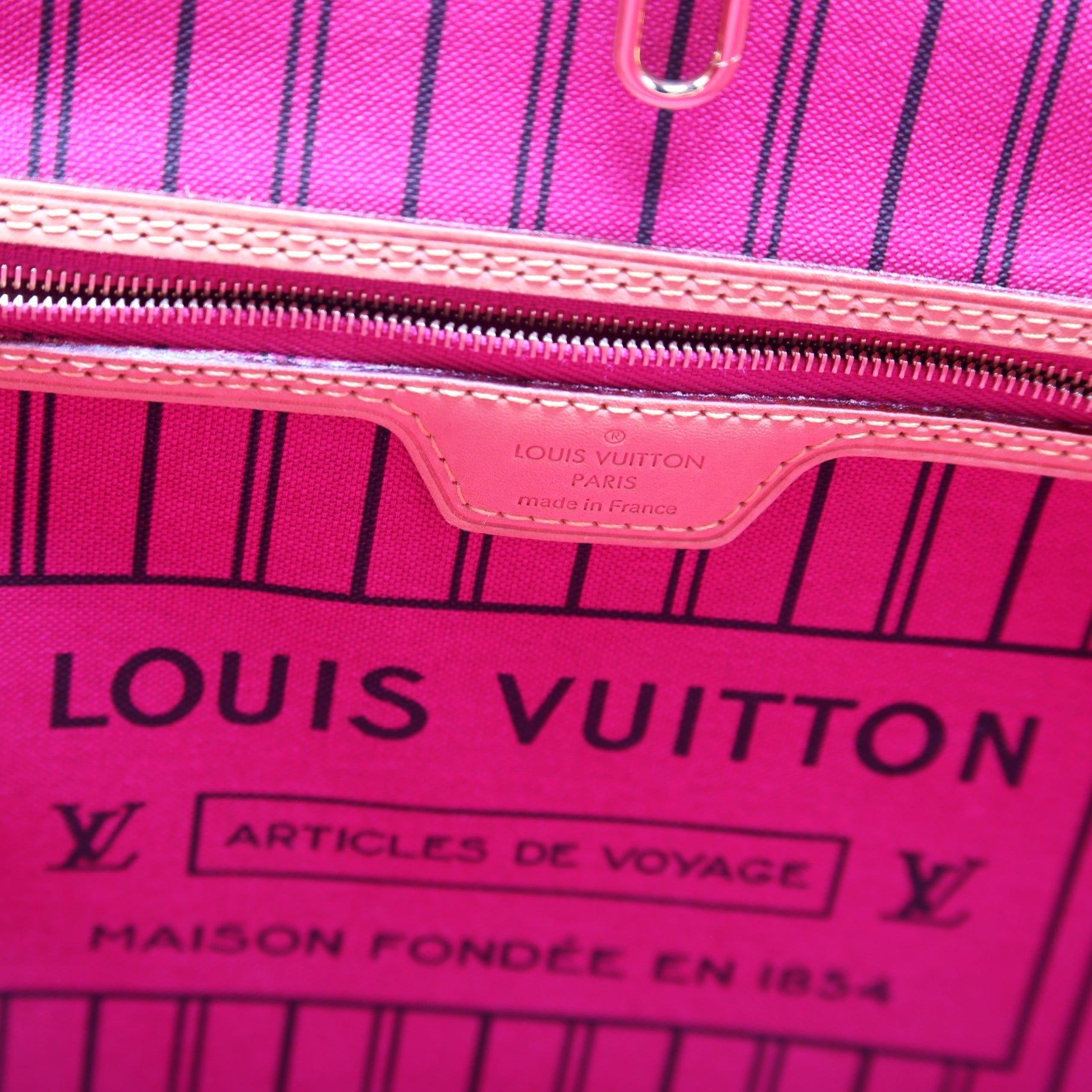 Neverfull W/Wallet MM Monogram Pink