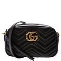 447632 Marmont Small Leather Camera Black