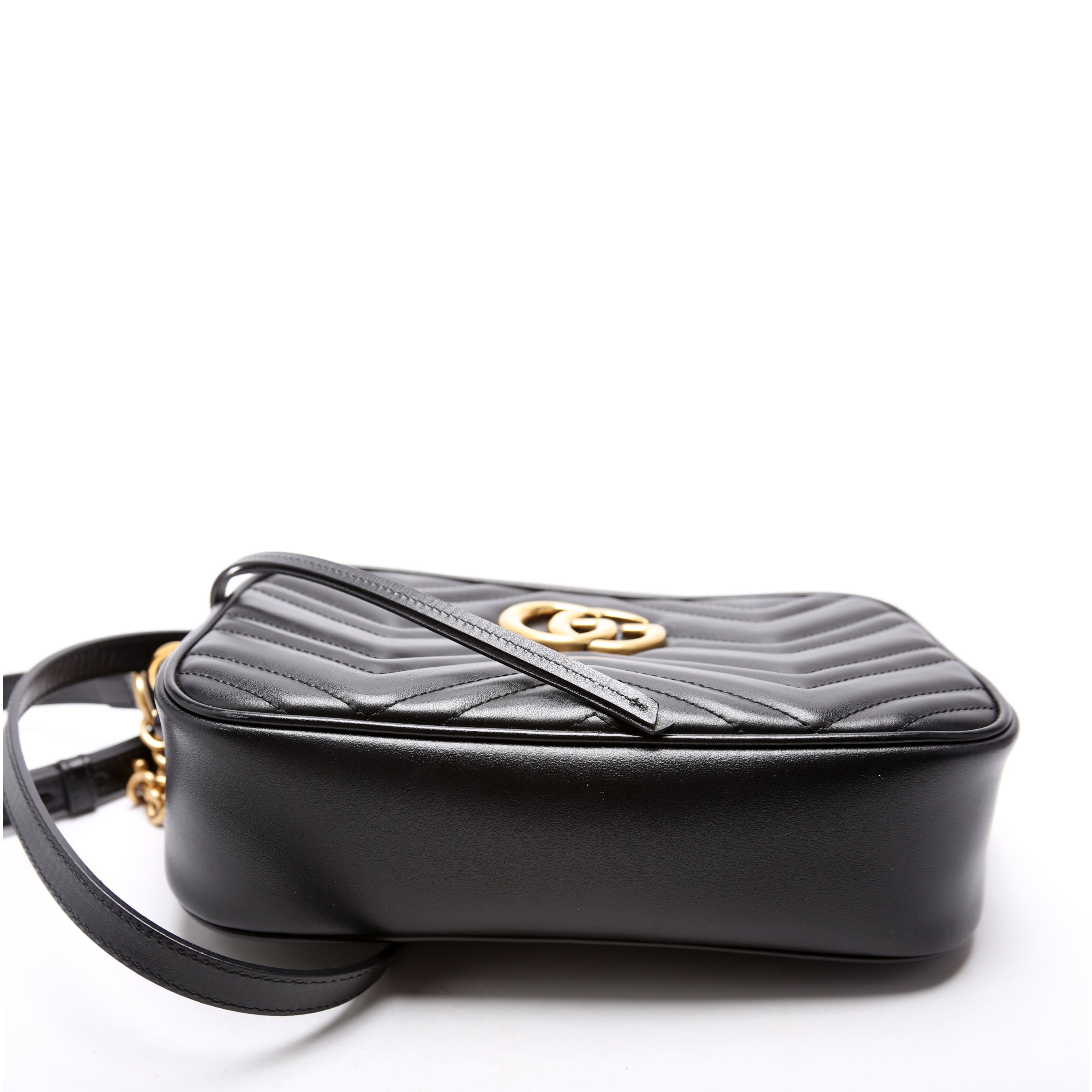 447632 Marmont Small Leather Camera Black