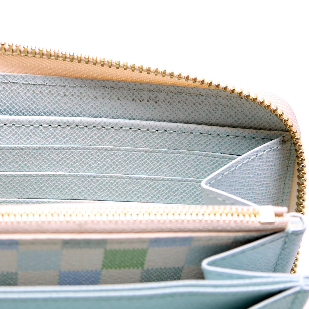 Zippy Wallet Giant Damier Pistachio