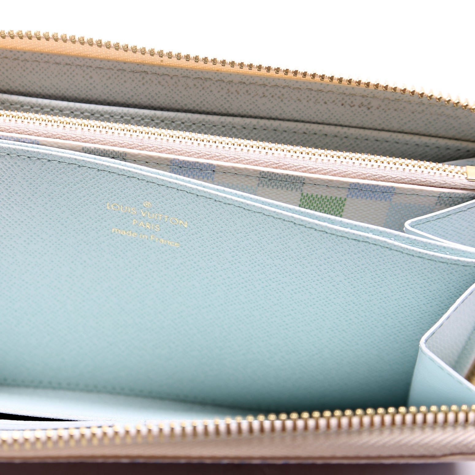 Zippy Wallet Giant Damier Pistachio
