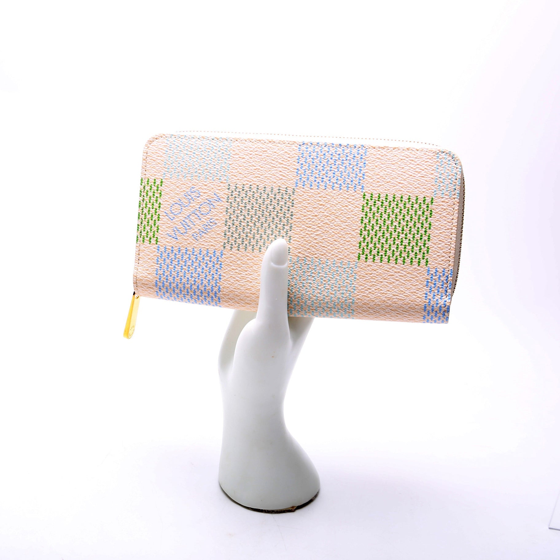 Zippy Wallet Giant Damier Pistachio