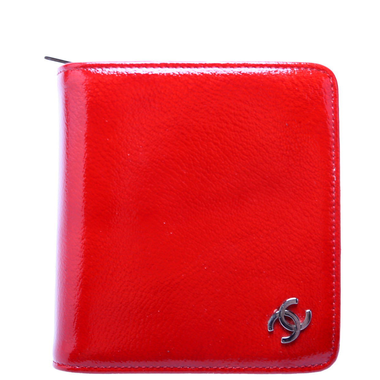 CC Compact Wallet Patent 12M Red