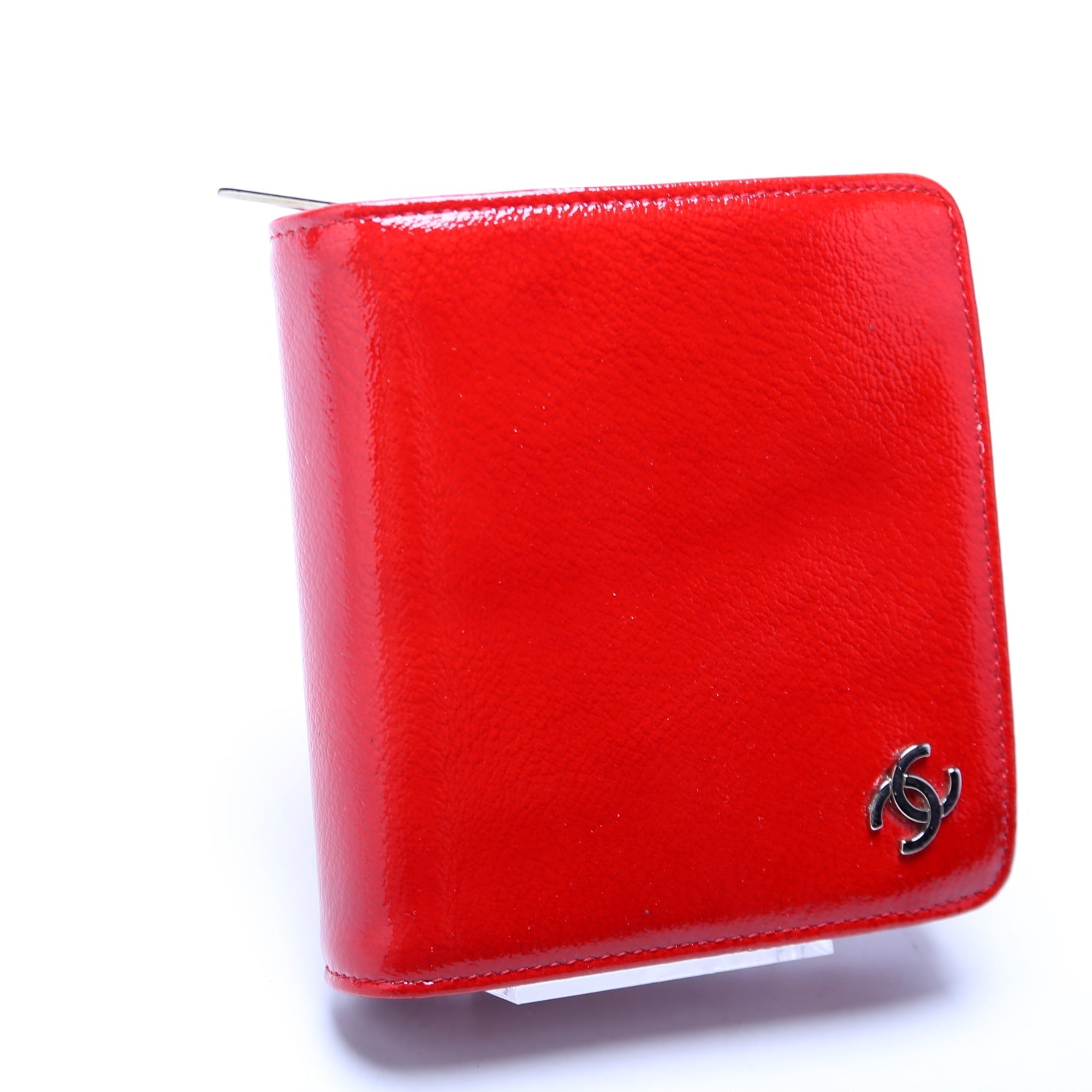 CC Compact Wallet Patent 12M Red