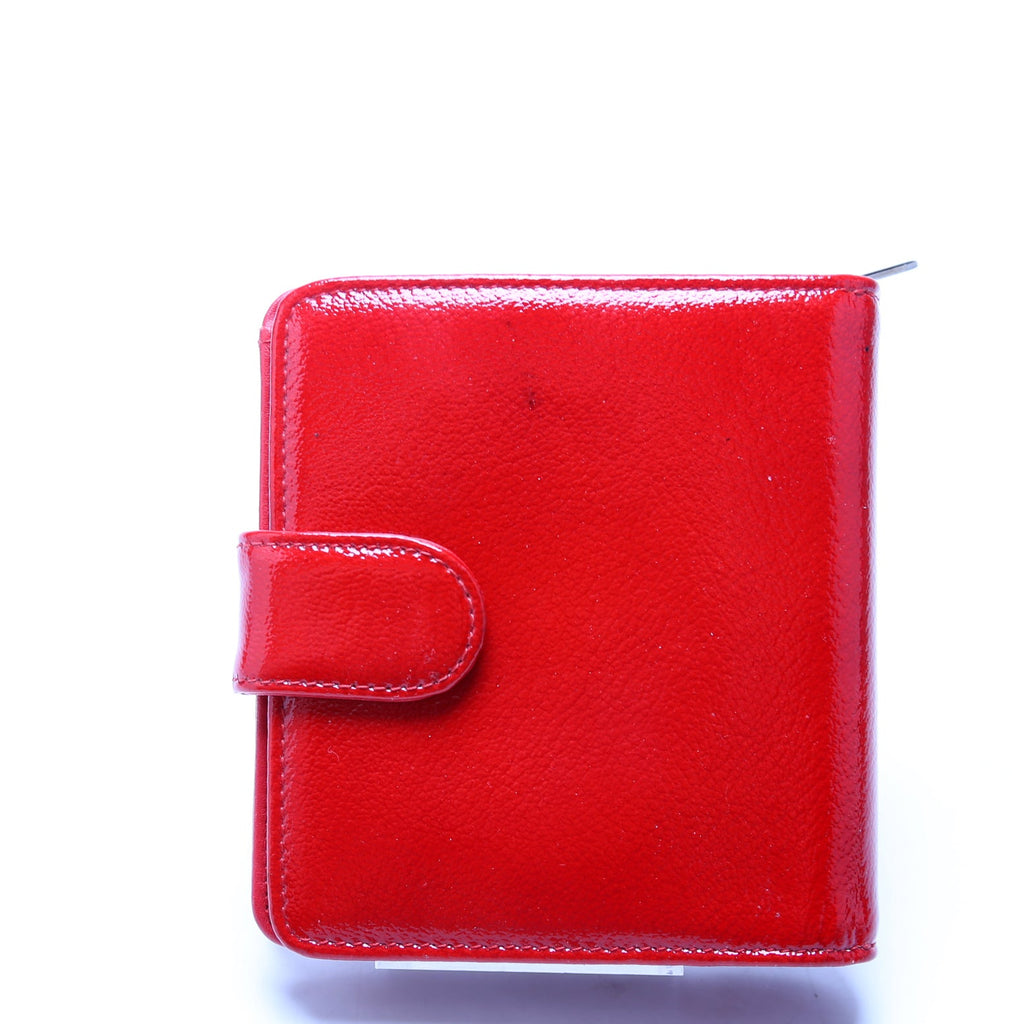 CC Compact Wallet Patent 12M Red