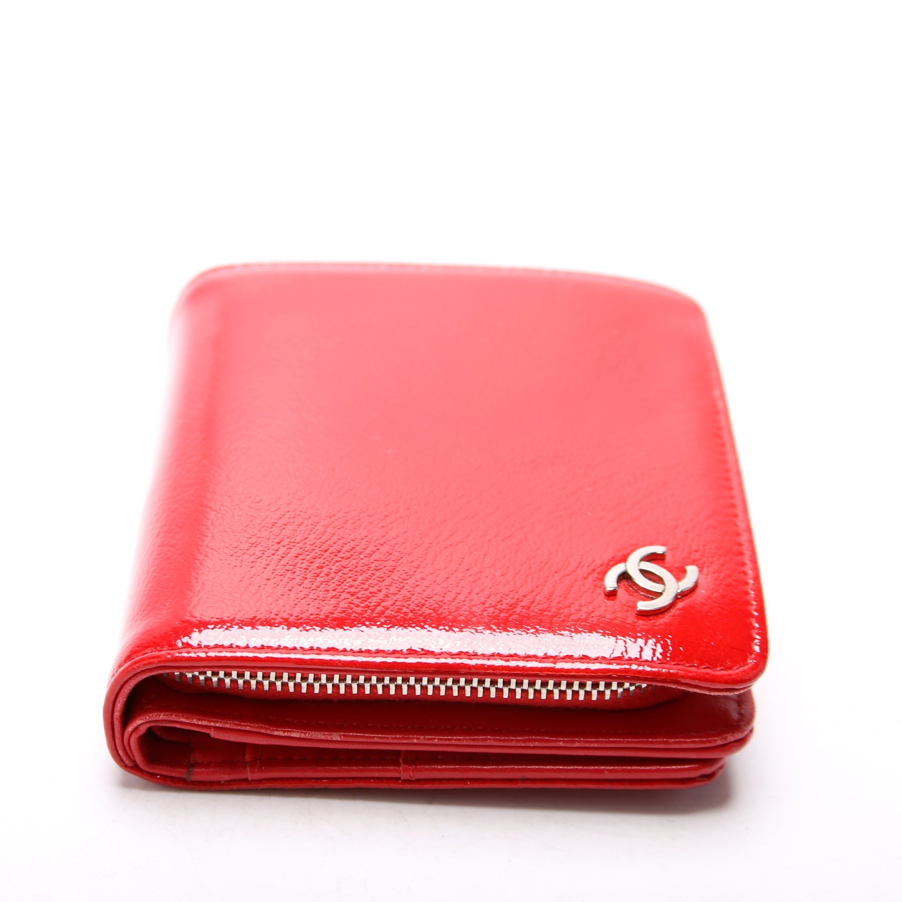 CC Compact Wallet Patent 12M Red