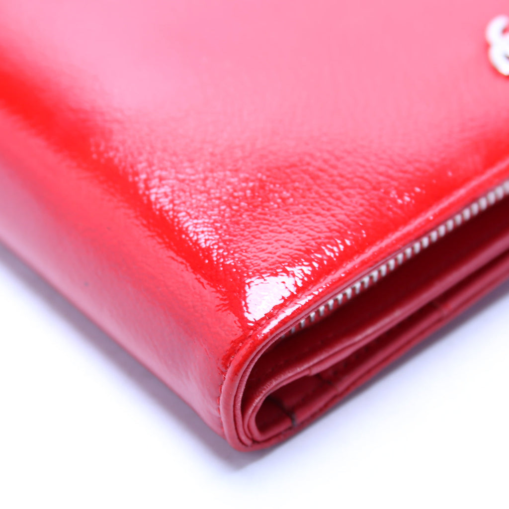 CC Compact Wallet Patent 12M Red