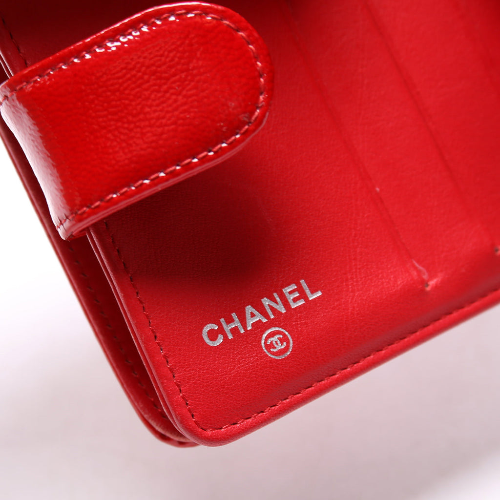 CC Compact Wallet Patent 12M Red