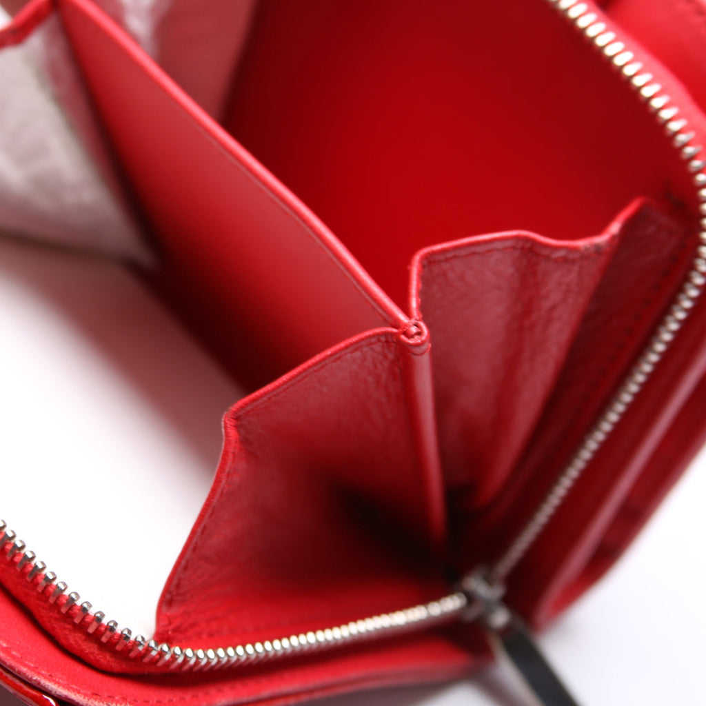 CC Compact Wallet Patent 12M Red