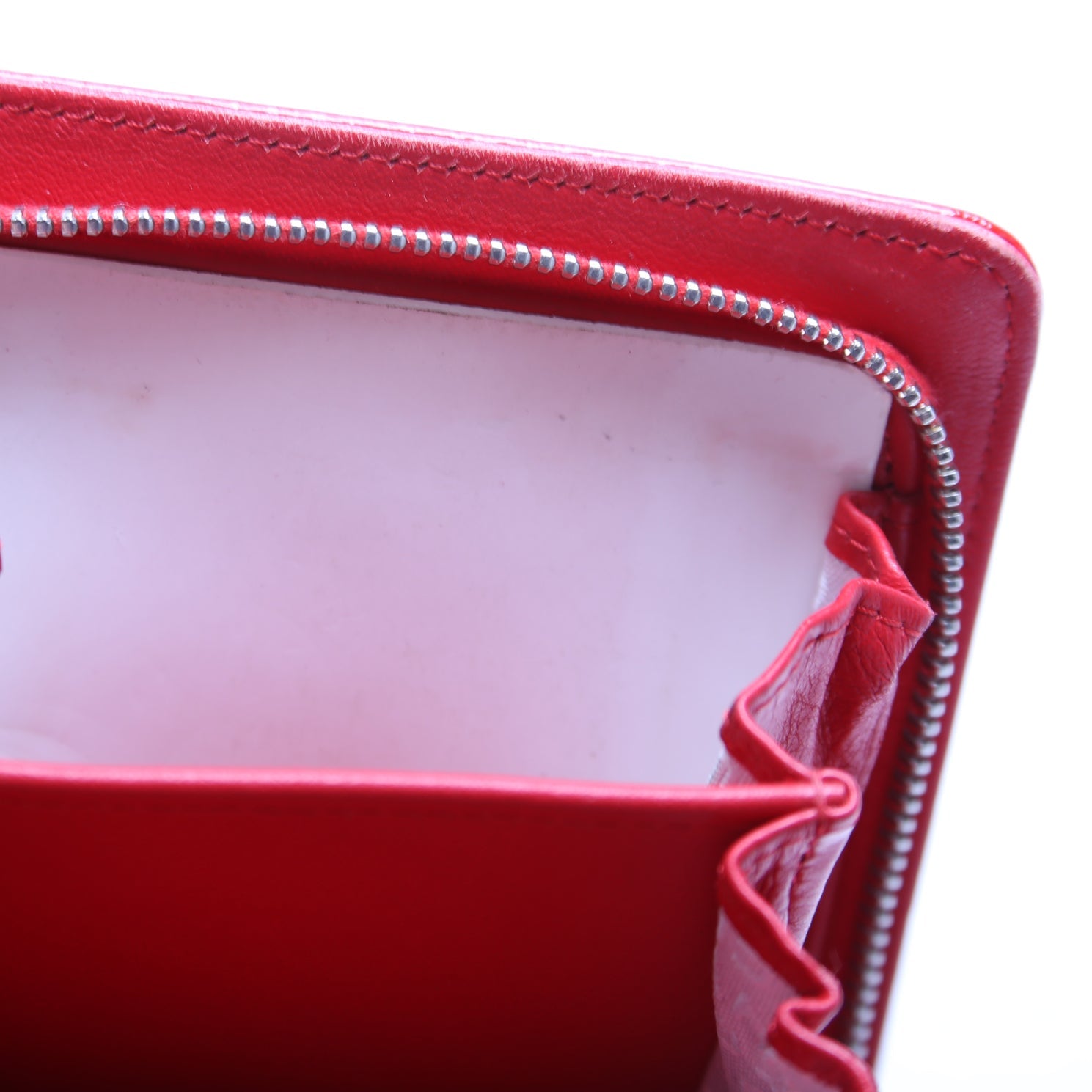 CC Compact Wallet Patent 12M Red