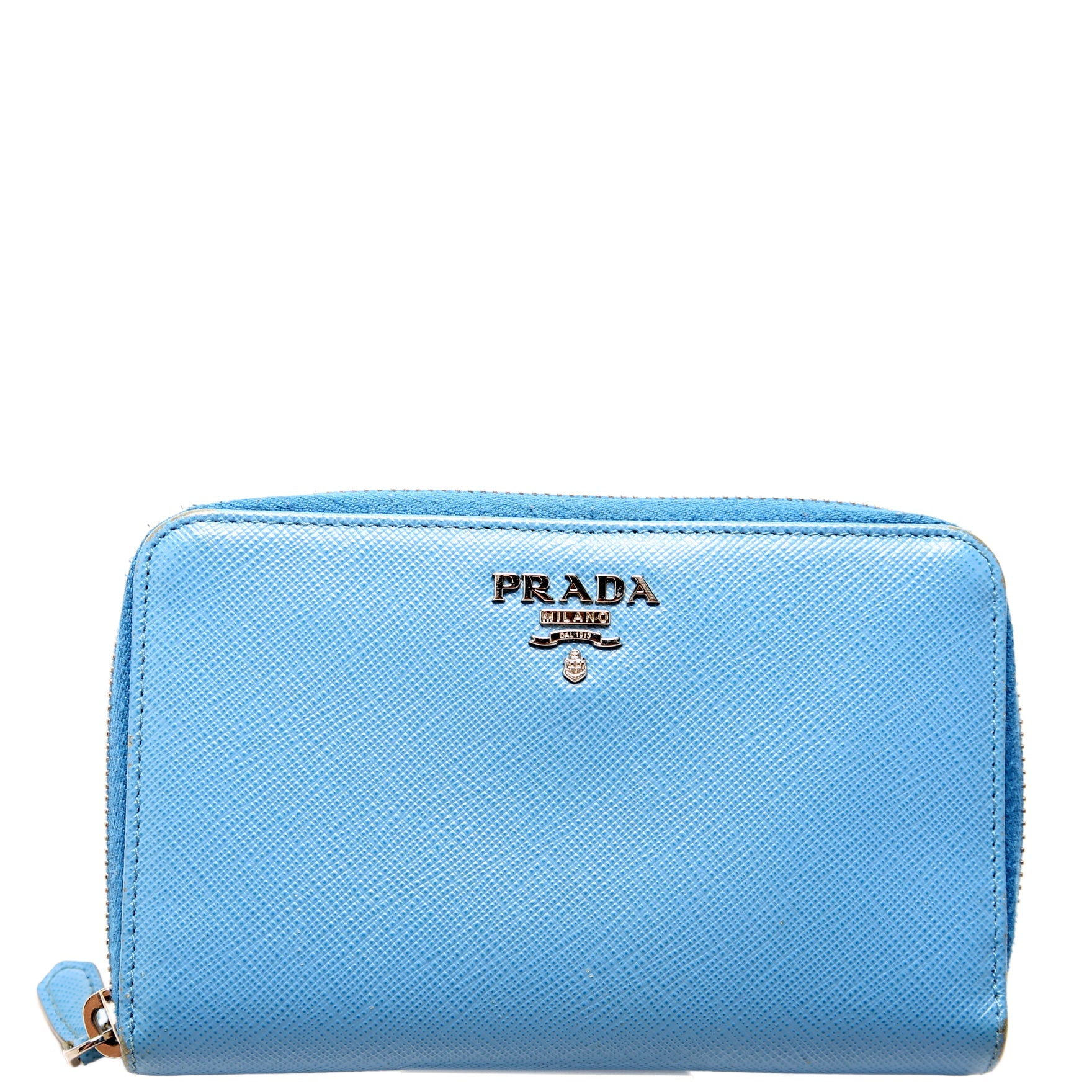 Saffiano Medium Zip Around Organizer Blue