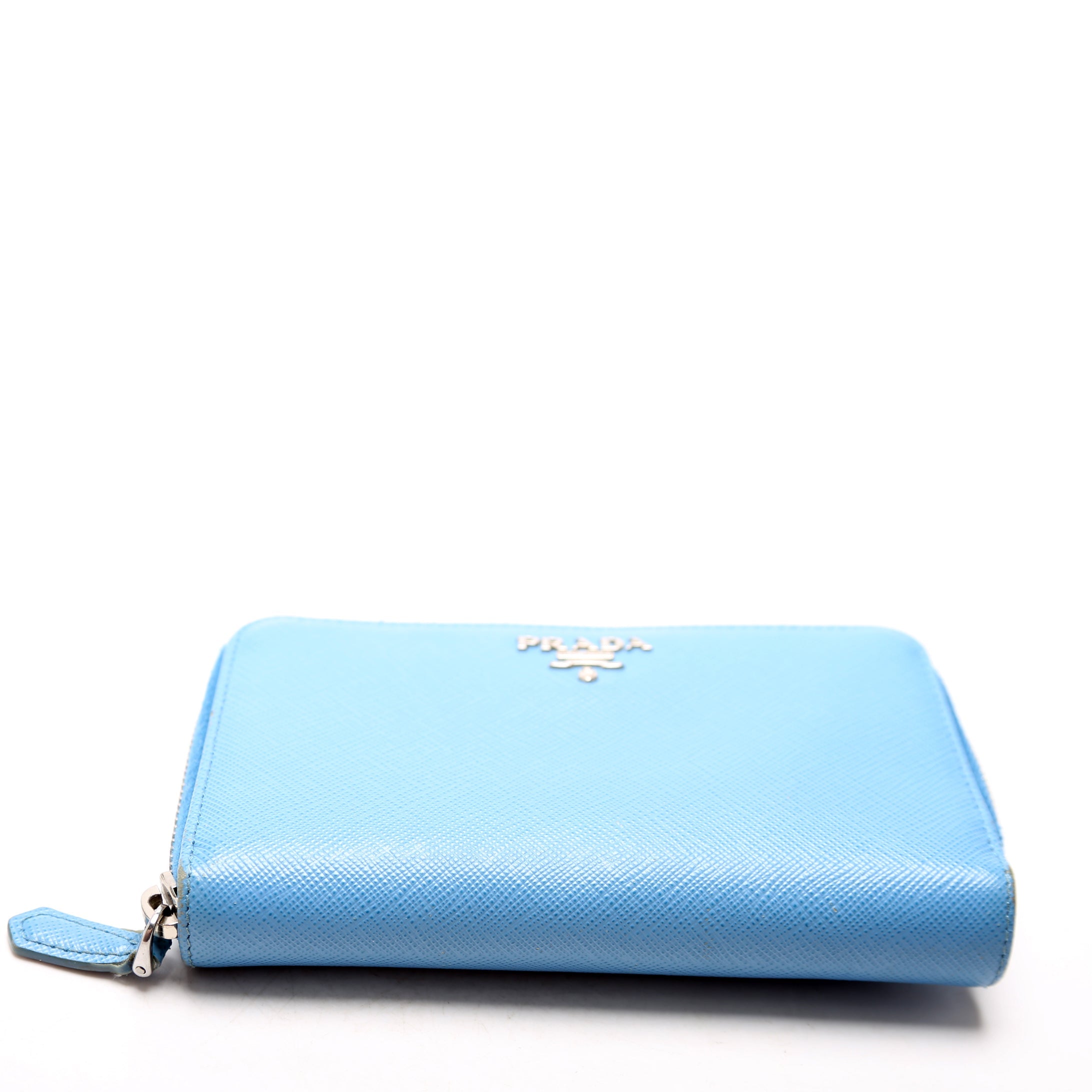 Saffiano Medium Zip Around Organizer Blue