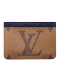 LV Side-Up Card Holder Reverse Monogram Brown