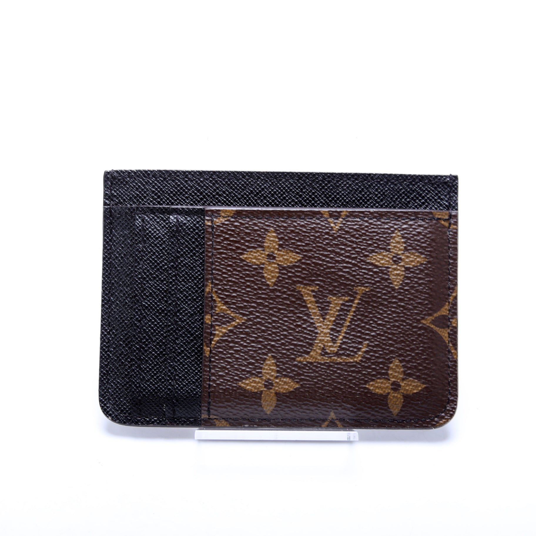 LV Side-Up Card Holder Reverse Monogram Brown