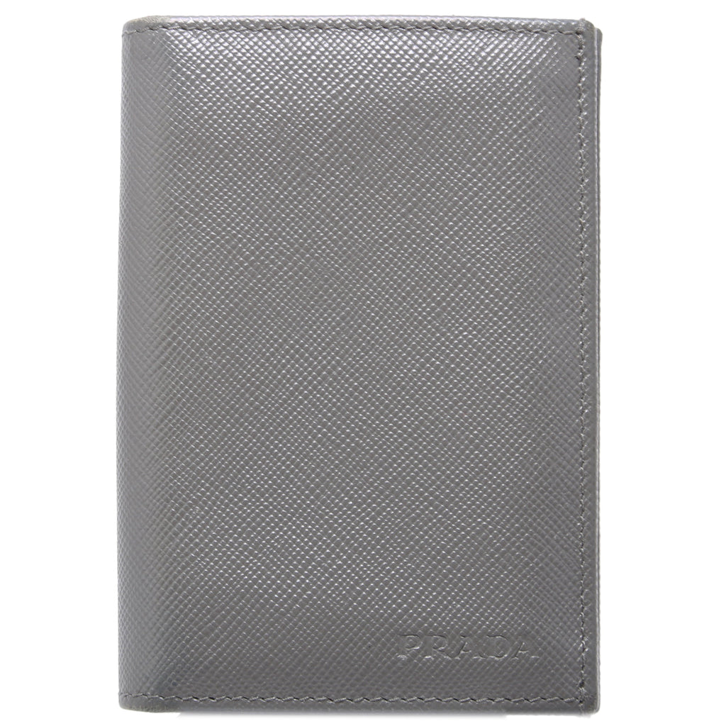 Saffiano Bifold Card Holder Grey