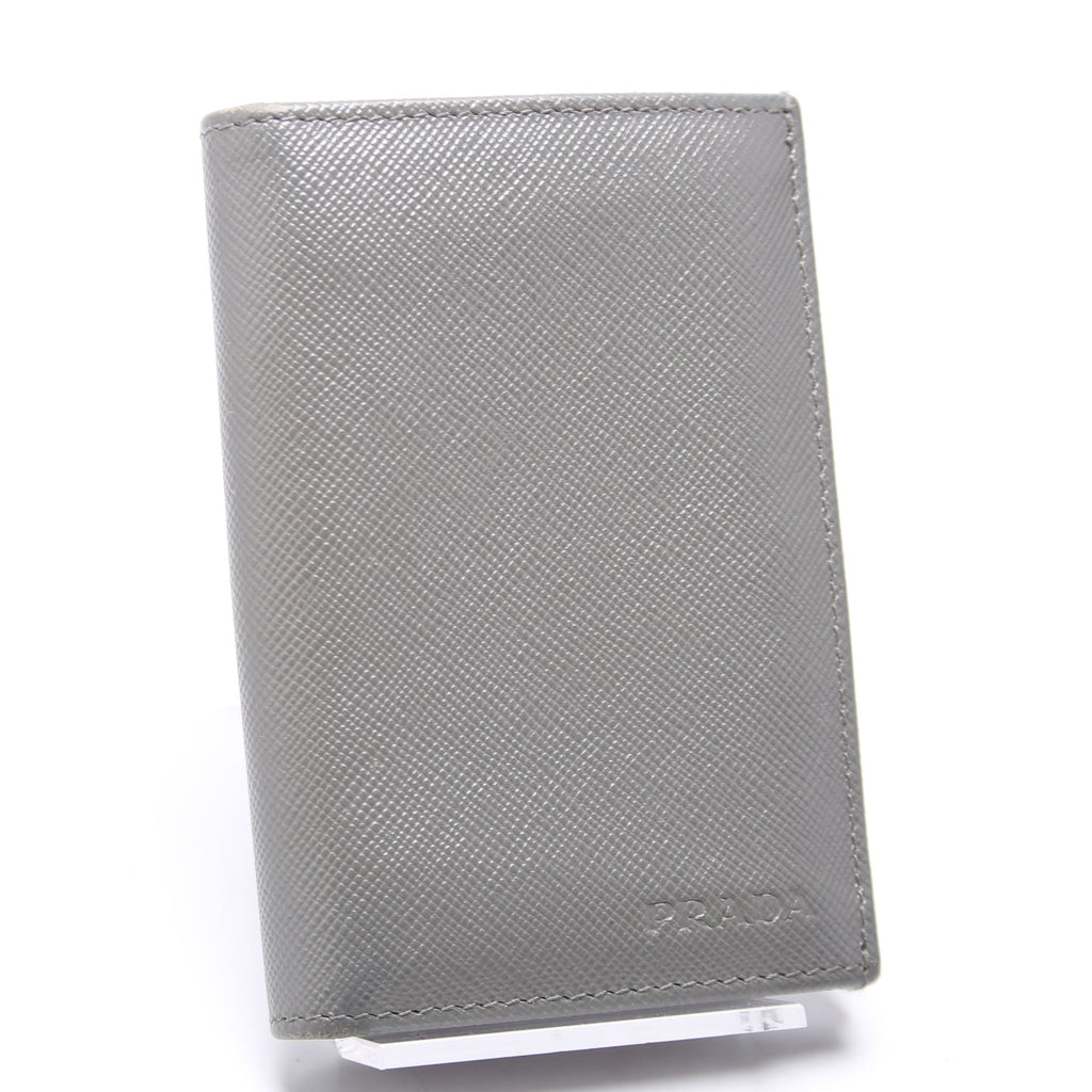 Saffiano Bifold Card Holder Grey