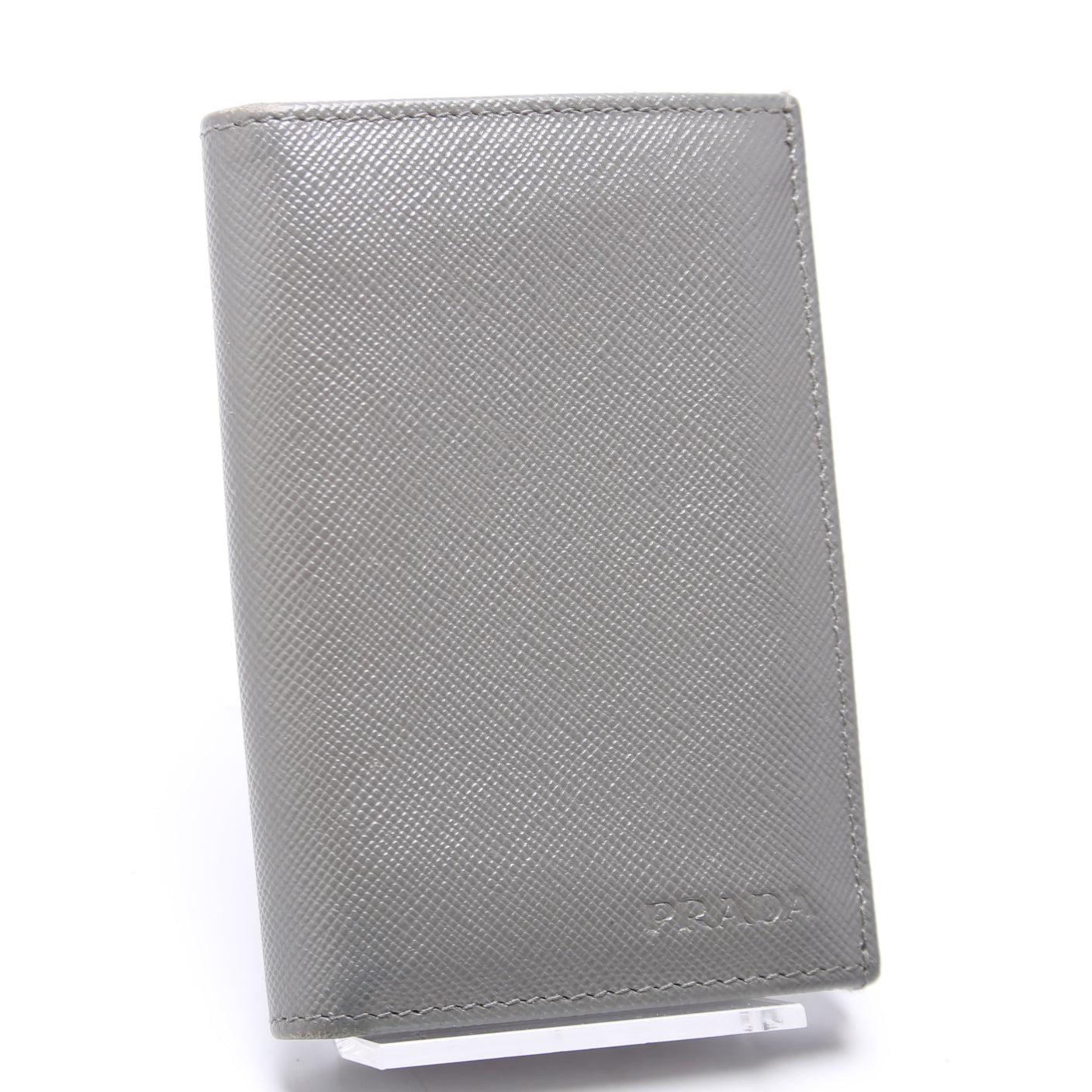 Saffiano Bifold Card Holder Grey