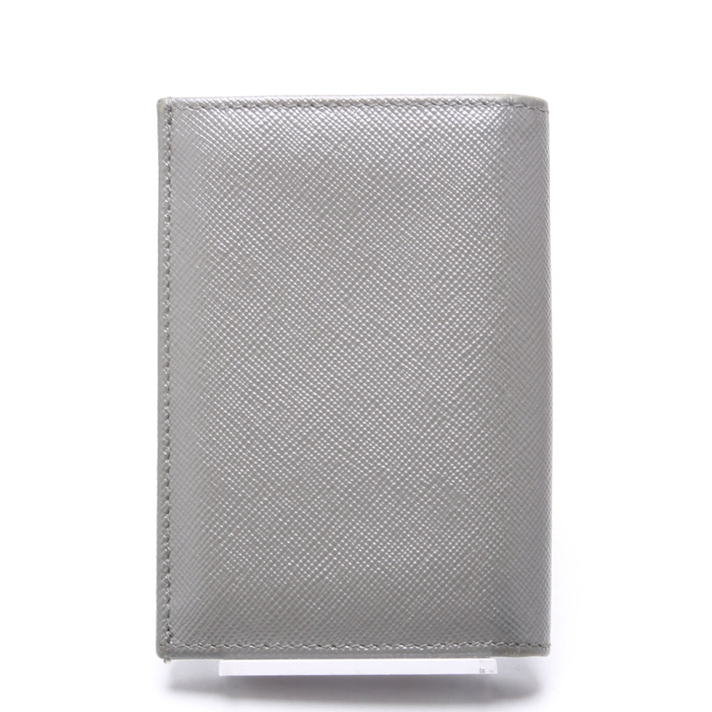 Saffiano Bifold Card Holder Grey