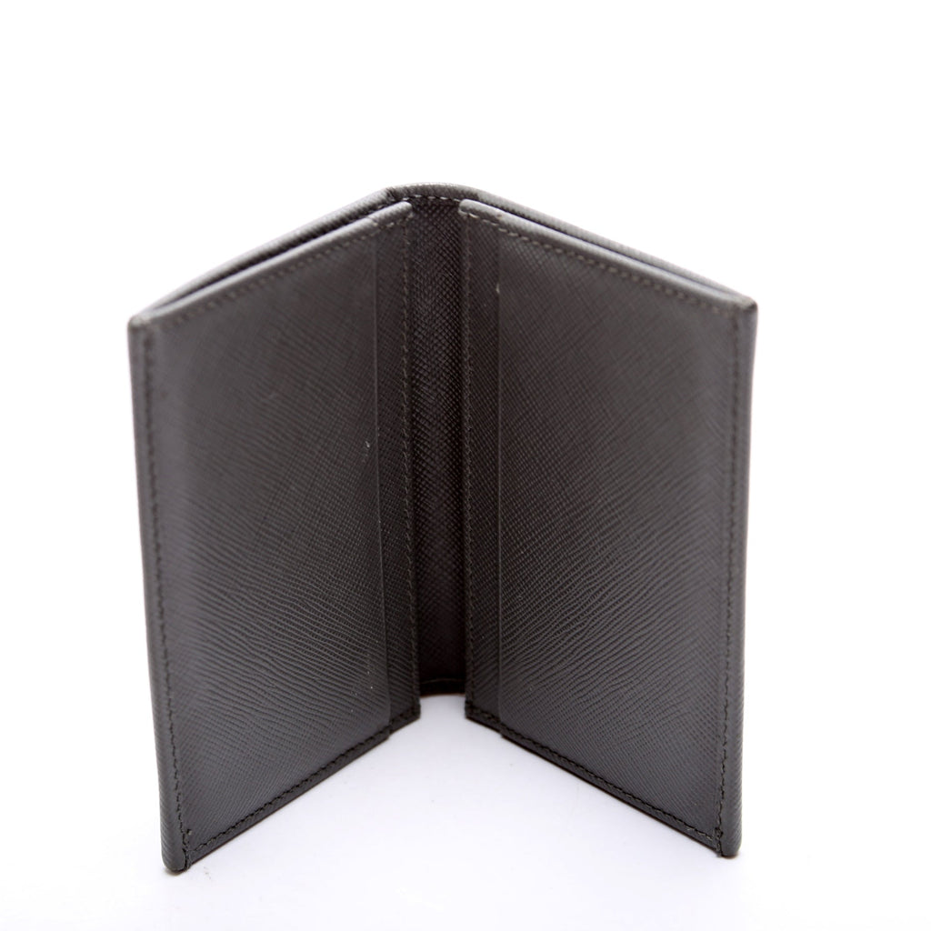 Saffiano Bifold Card Holder Grey