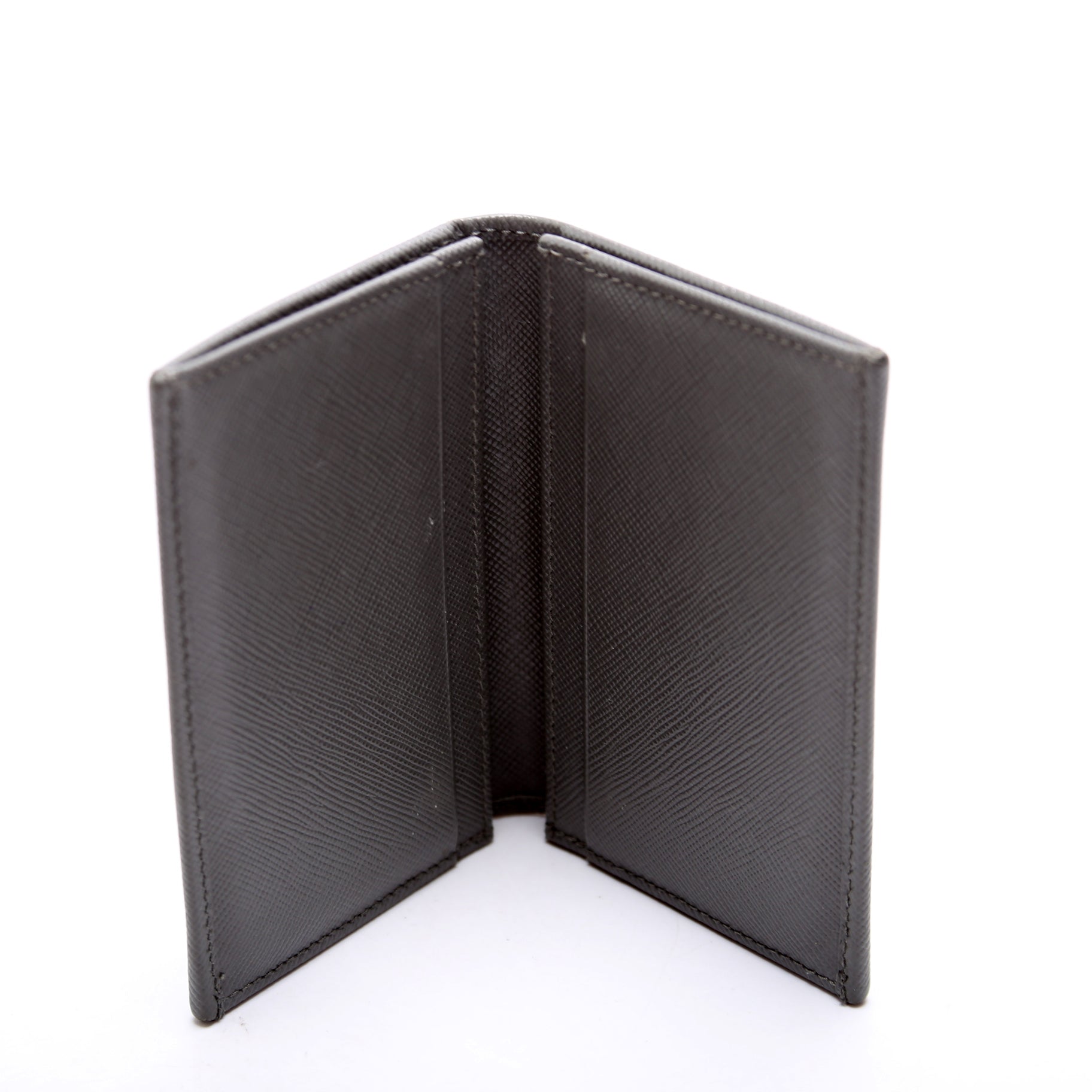 Saffiano Bifold Card Holder Grey