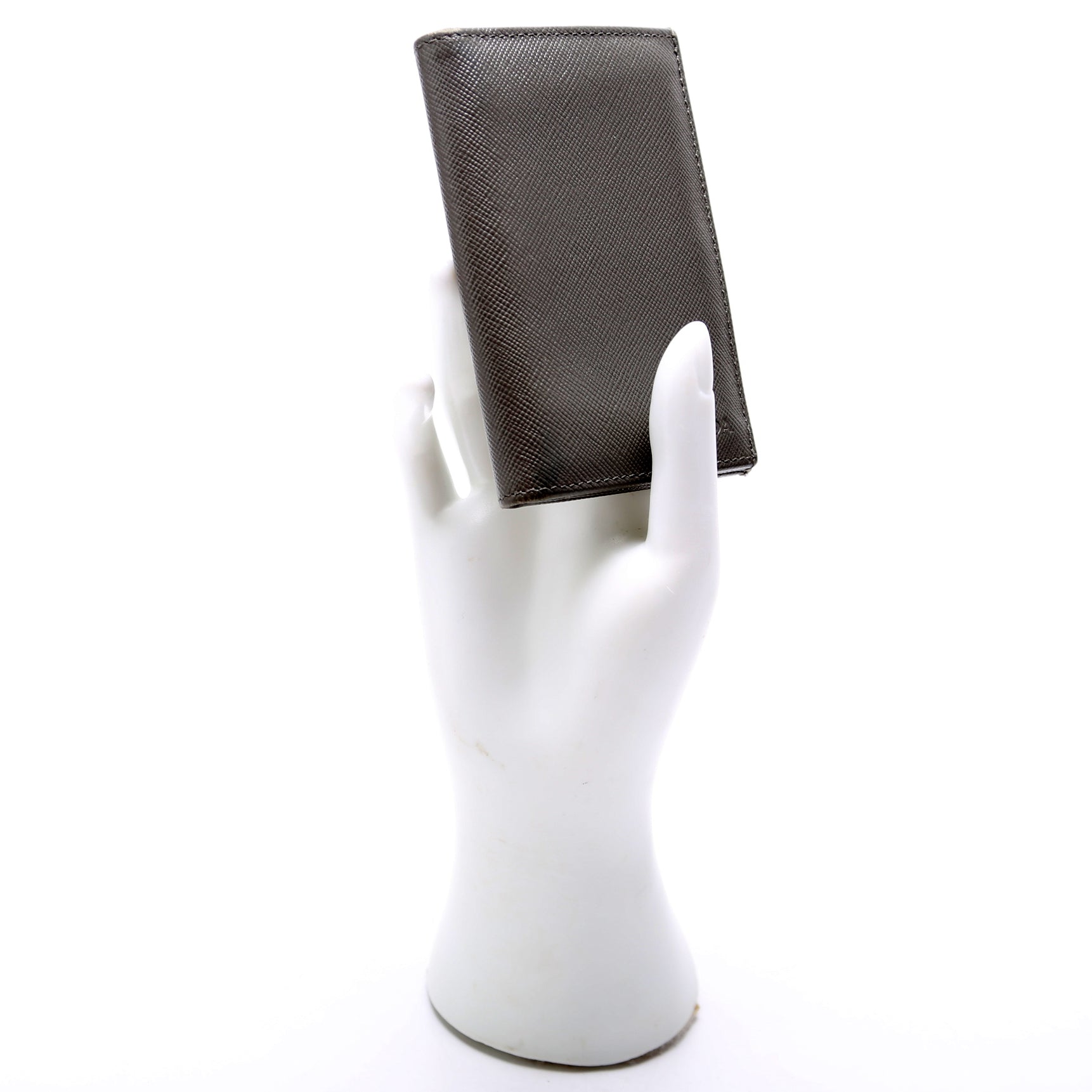 Saffiano Bifold Card Holder Grey
